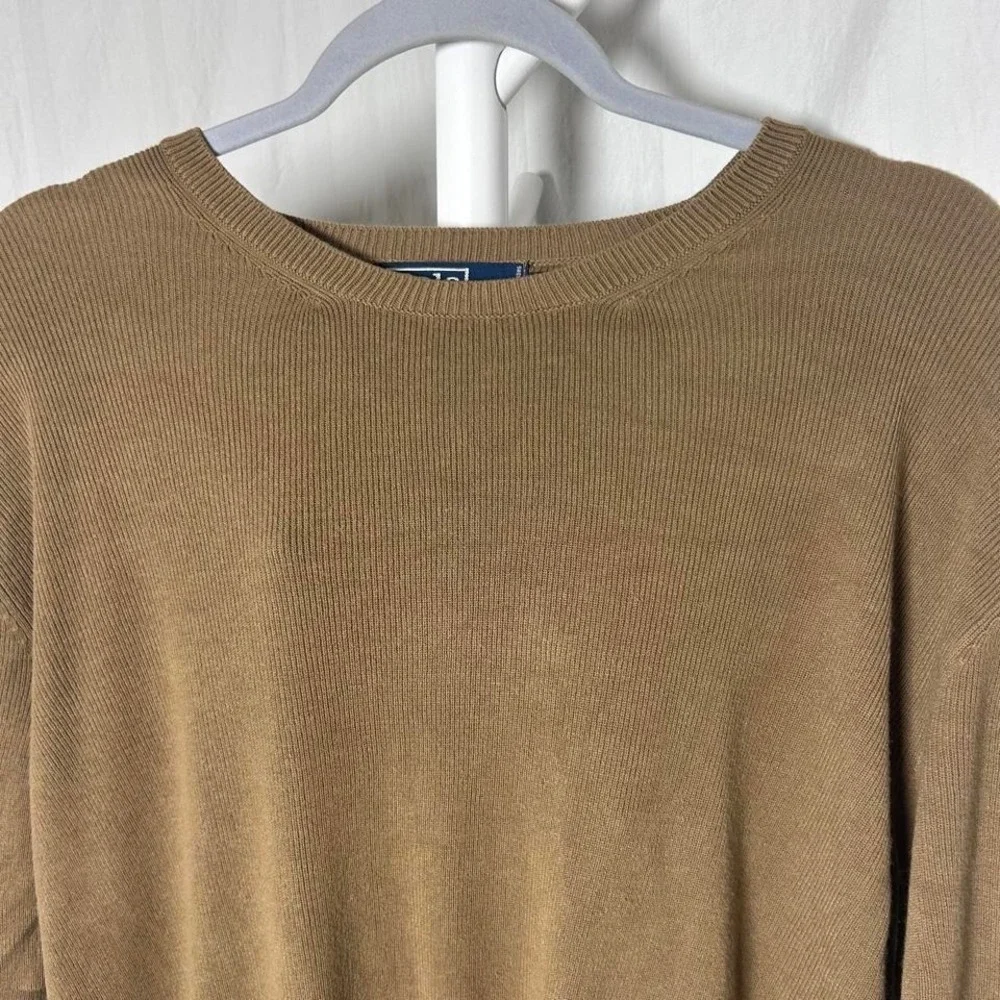 Polo by Ralph Lauren men's short-sleeve knitted crewneck t-shirt in brown XXL - Picture 3 of 4